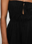 Kassidi Strapless Romper Black