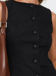 Common Sense Mini Dress Black