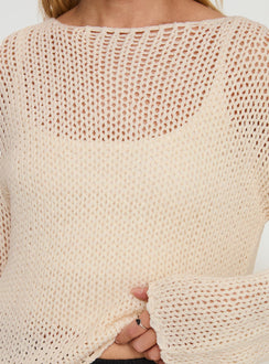 product Princess Polly Protea Knit Sweater Beige Long 