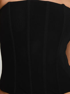 product Princess Polly Moneypenny Strapless Top Black Sleeveless straight 