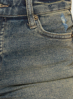 product Princess Polly Martinne Low Rise Shorts Antique Wash High Waisted Shorts 