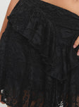 Infatuation Lace Mini Skirt Black Princess Polly  Mini Skirts 