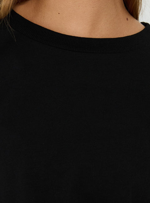 Settle Down Langarmshirt Schwarz
