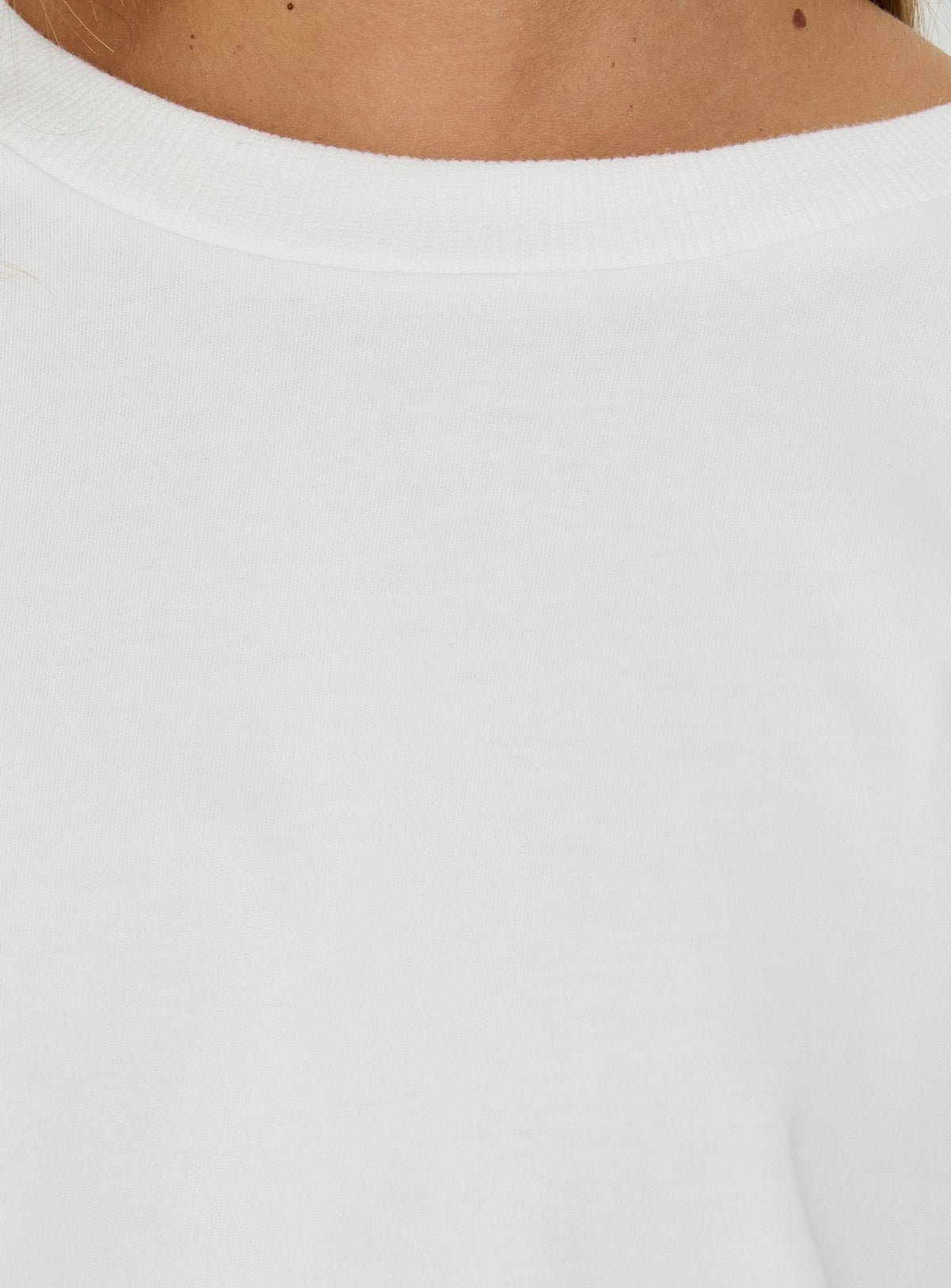 Settle Down Langarmshirt Weiß