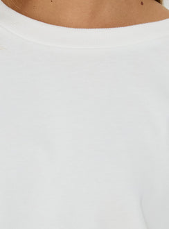 Settle Down Langarmshirt Weiß