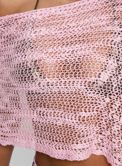 Boni Knit Poncho Soft Pink