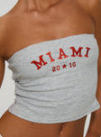 product Princess Polly In Miami Strapless Top Grey Sleeveless straight 