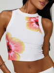 Graphic print tank top Good stretch, unlined  Princess Polly Lower Impact
