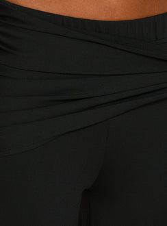 Hadlia Tie Waist Trousers Black