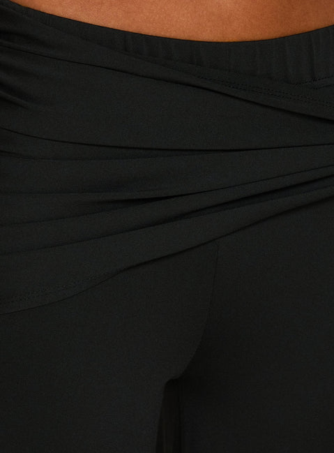 Hadlia Tie Waist Trousers Black