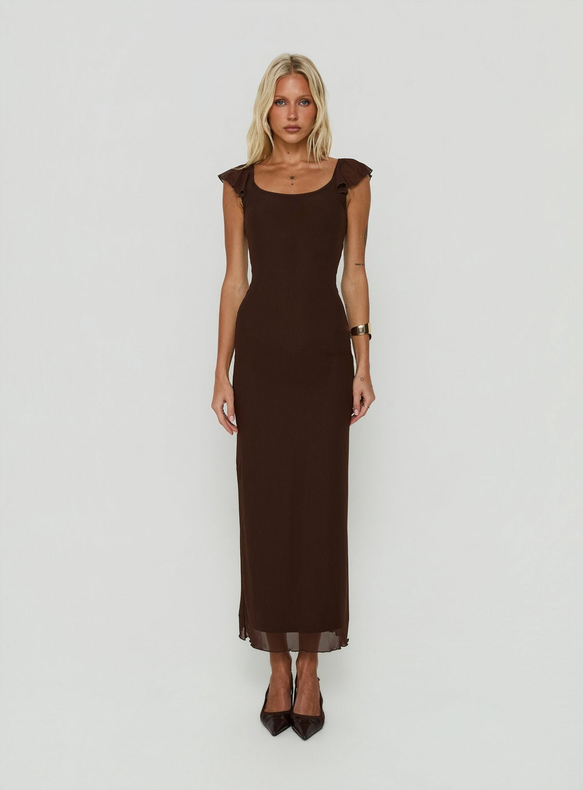Sandberg Maxikleid Chocolate