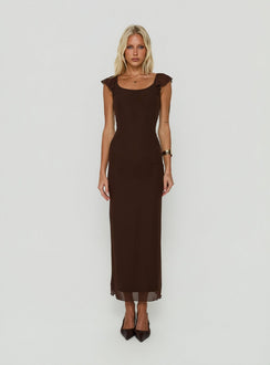 Sandberg Maxikleid Chocolate