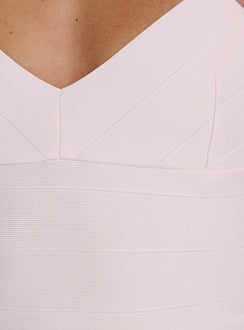 Sefina Bandage Halter Neck Top Pink