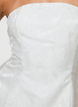 Princess Polly Sweetheart Neckline  Picard Strapless Mini Dress White