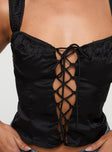 Arvelin Corset Top Black