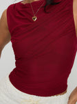 Hasso Top Burgundy