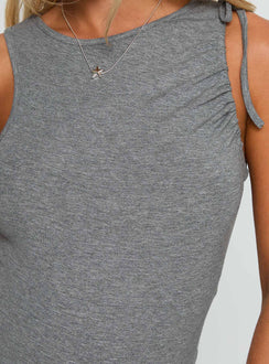 product Princess Polly Magnetism Bodysuit Grey Sleeveless 