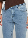 Magic Mirror Mid Rise Bootleg Jeans Ice Wash