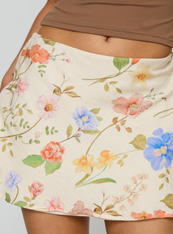 product Princess Polly Feed The Soul Mini Skirt Floral Multi Mini Skirts 