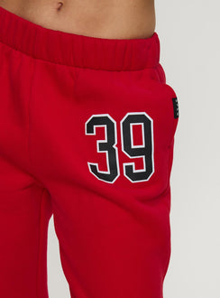 product Princess Polly BU Sweatpants Red High Waisted Pants 