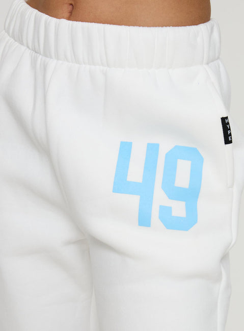 product Princess Polly USD Sweatpants White High Waisted Pants 