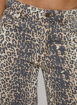 Top Model Jeans Leopard Fade