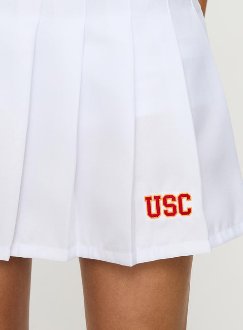 product Princess Polly USC Tennis Skort White 