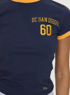 product Princess Polly UCSD Goalie Baby Tee Navy Short Sleeves Crew Neck 