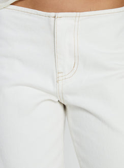 product Princess Polly Buenos No Waist Low Rise Straight Leg Jeans White Mid Rise Jeans 
