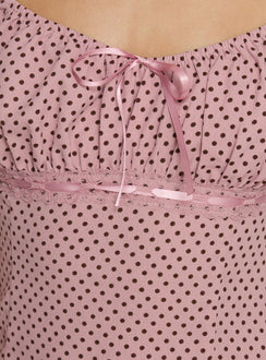 Garconne Top Pink Polka