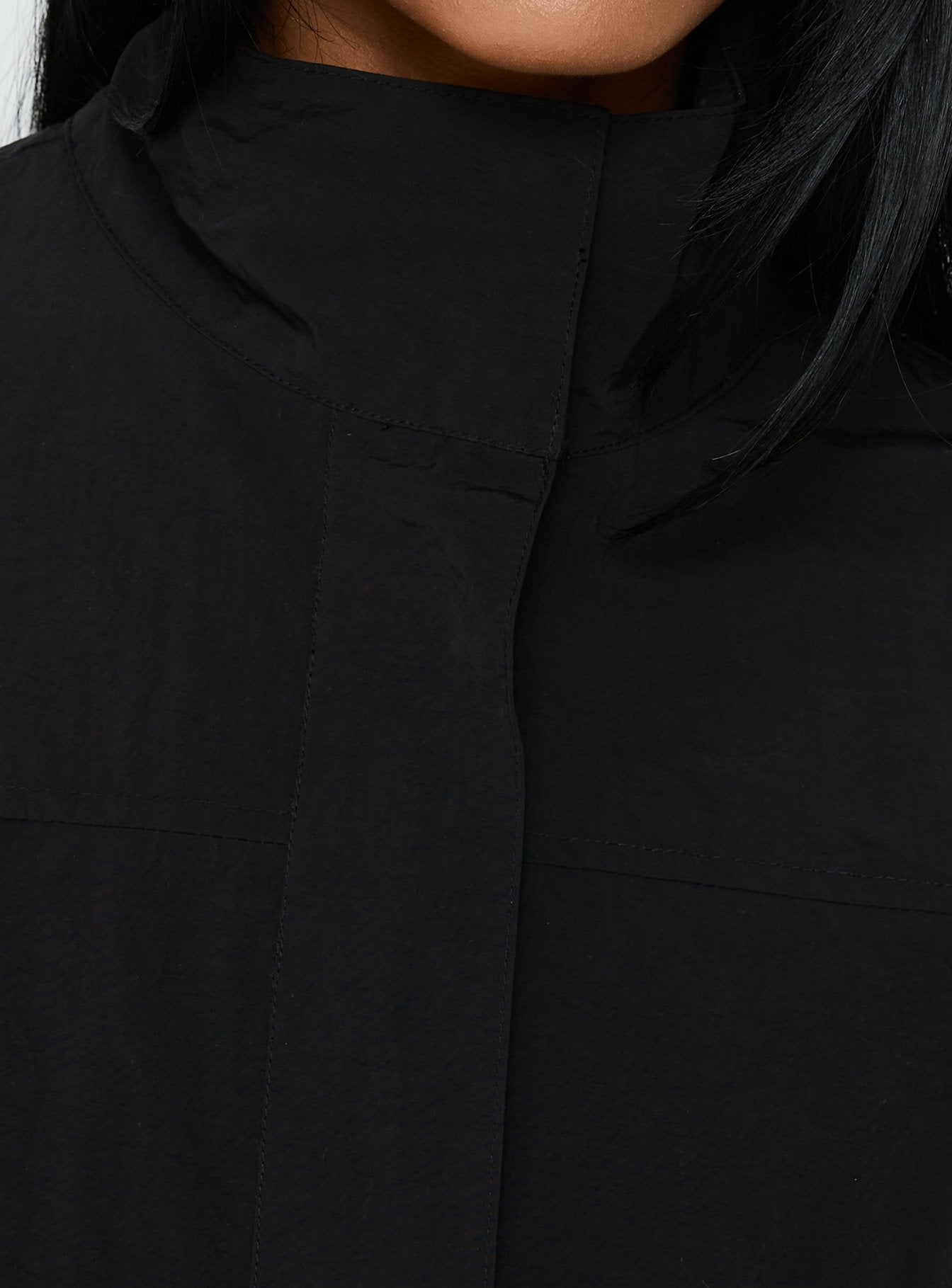Shoreline Windbreaker Jacke Schwarz