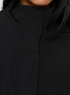 Shoreline Windbreaker Jacke Schwarz