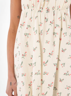 product Princess Polly Asymmetric Neckline  Let's Dance Mini Dress White / Floral