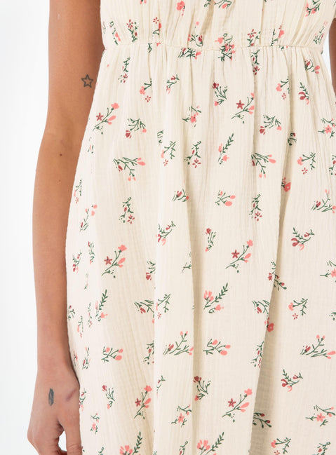 product Princess Polly Asymmetric Neckline  Let's Dance Mini Dress White / Floral