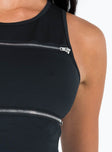 Zippity Tank Top Black