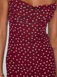 Sugar Mini Dress Red Polka