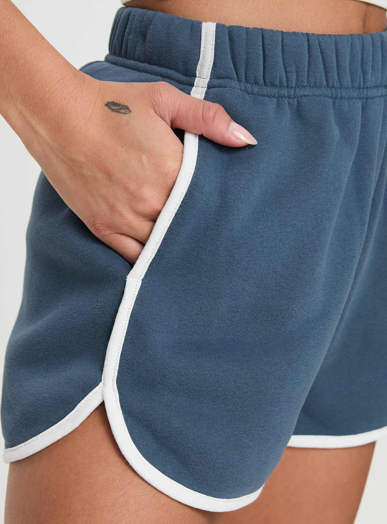 Olympian Shorts Navy Princess Polly High Waisted Shorts 