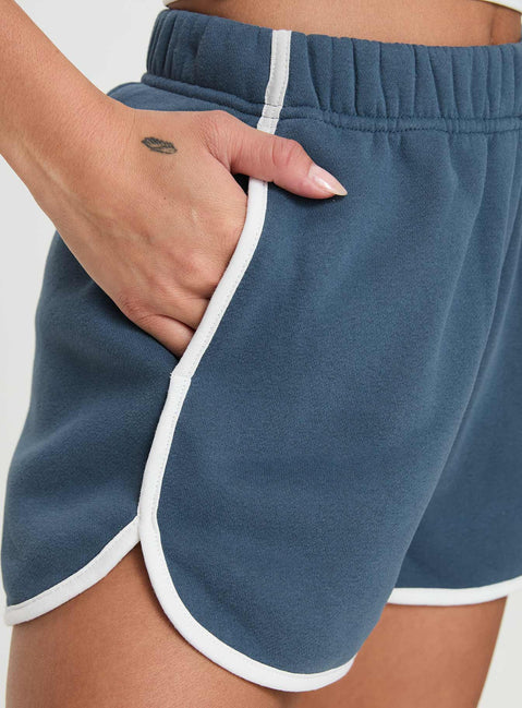 Olympian Shorts Navy Princess Polly High Waisted Shorts 