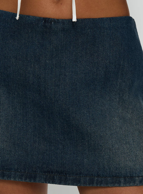 Gigi Denim Skort Dark Blue