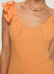 Leto Mini Dress Orange