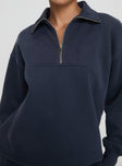 Dream Fleece Quarter Zip Sweatshirt Navy