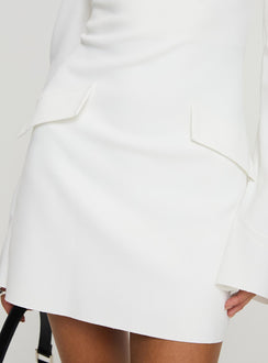 product Princess Polly Carters Long Sleeve Mini Dress White Crew Neck 