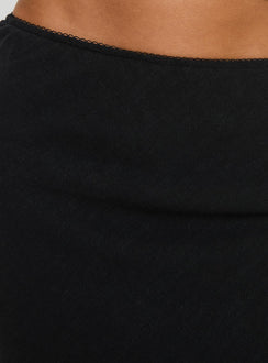 product Princess Polly Ermias Linen Blend Midi Skirt Black Midi Skirts 