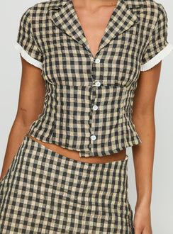 Rhom Set Brown Check