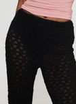 product Princess Polly Call It What You Want Mesh Pants Black High Waisted Pants 