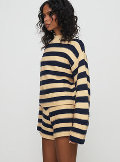 Cheyenne Set Navy / Cream Stripe