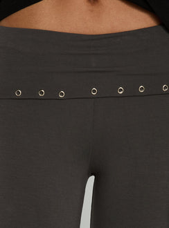 Enmu Capri Trouser Charcoal Grey