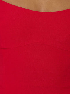 Elanah Strukturiertes Camisole-Top Rot
