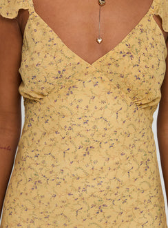 product Princess Polly Dearlie Frill Maxi Dress Multi V-Neck 