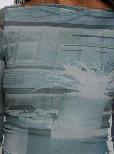 product Princess Polly Armali Top Multi Full Sleeves Boat Neck 